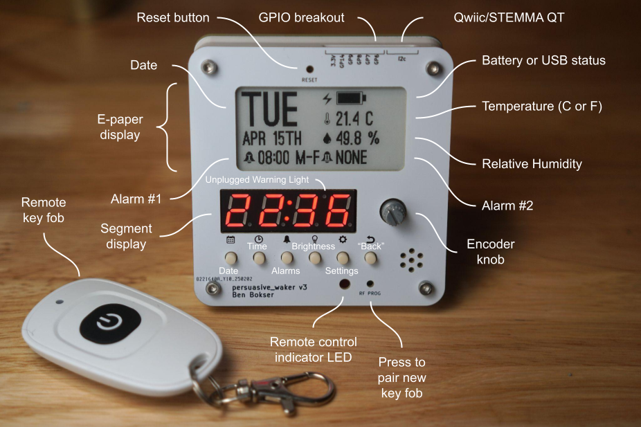 Diagram of the alarm clock